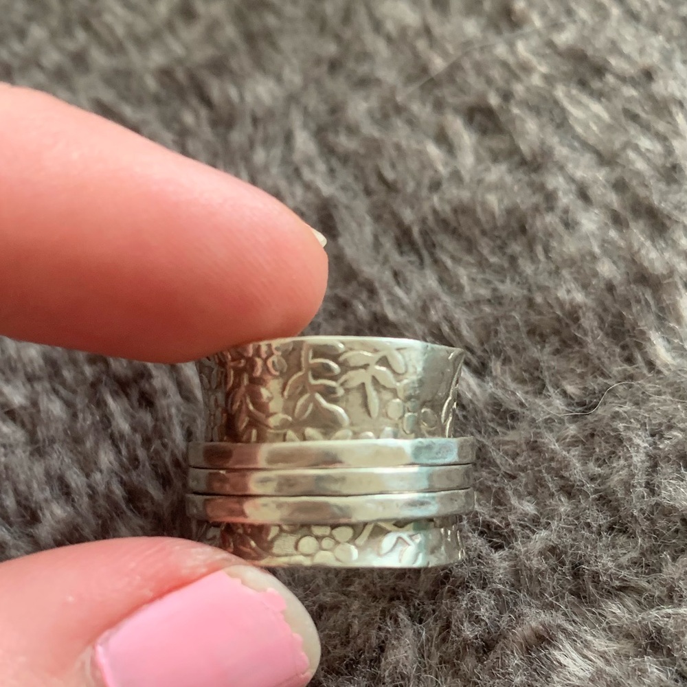 spin ring - sterling silver